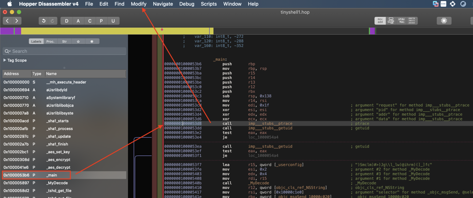 Screenshot: debugging prep steps